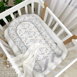 Protecție pentru somn - Cuib de bebeluș co-sleeping Mix de flori